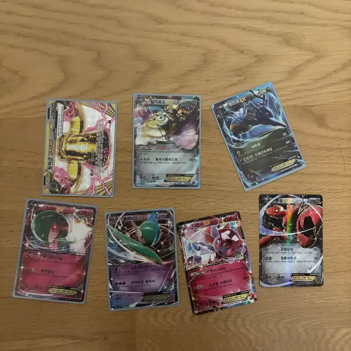 [BUNJANG] Pokemon Card 7-Type Set (EX) / 포켓몬 카드 7종 세트(EX) 일괄