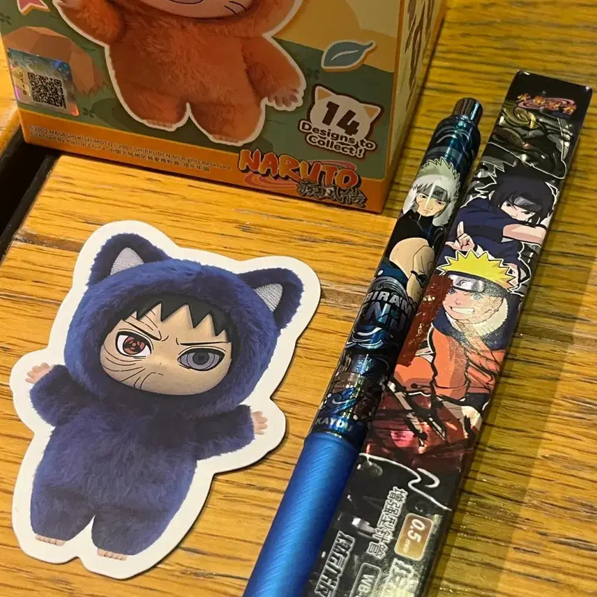 [BUNJANG] Nabubu Naruto Obito &amp; Hashirama Plush Doll and Ballpoint Pen Set / 나부부 나루토 인형 오비토 하시라마 볼펜 개봉