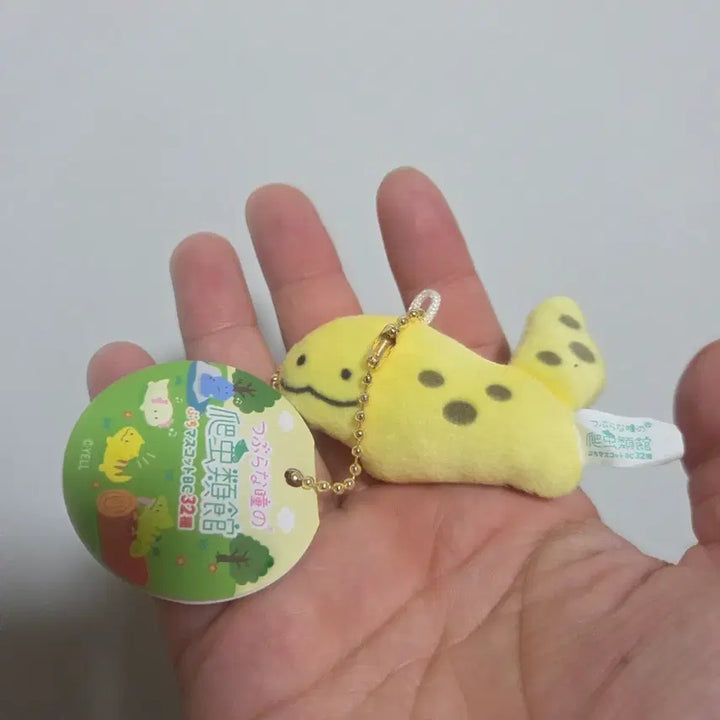 [BUNJANG] Tsuburana Hitomi no Doubutsuen Leopard Gecko "Eyeball" Plush Keychain Strap / 츠부라나 히토미노 도부츠엔 눈알 인형 키링 스트랩 열쇠고리 레오파드 게코