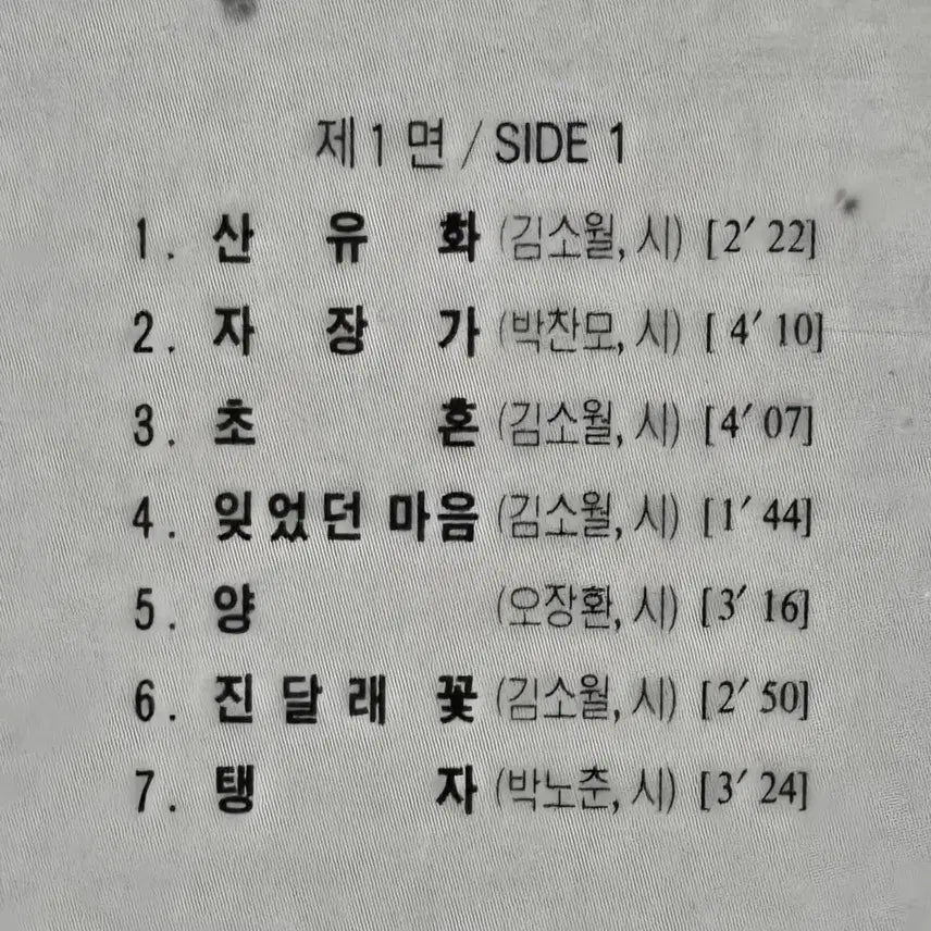 [BUNJANG] Kim Soon-nam Songbook LP (Sanuhwa, Jndalrekkot) Sealed / LP음반 .김순남 가곡집.해금작곡가 (산유화.진달래꽃) 미개봉