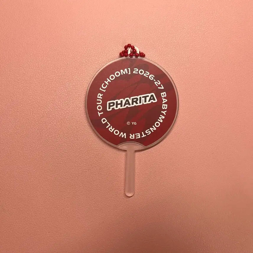 [BUNJANG] BABYMONSTER Concert Popup Mini Uchiwa Keychain Parfume / 베이비몬스터 콘서트 팝업 미니 부채 우치와 키링 파리타