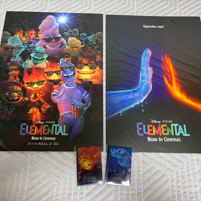 [BUNJANG] Elemental Movie Poster &amp; Photocard Set / 엘리멘탈 영화 포스터 포토카드