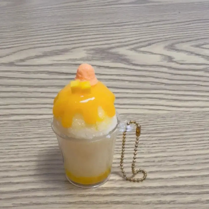 [BUNJANG] Classic Vintage Mango Bingsu Miniature Figure Keychain / 고전 빈티지  망고 빙수 미니어처 피규어 키링