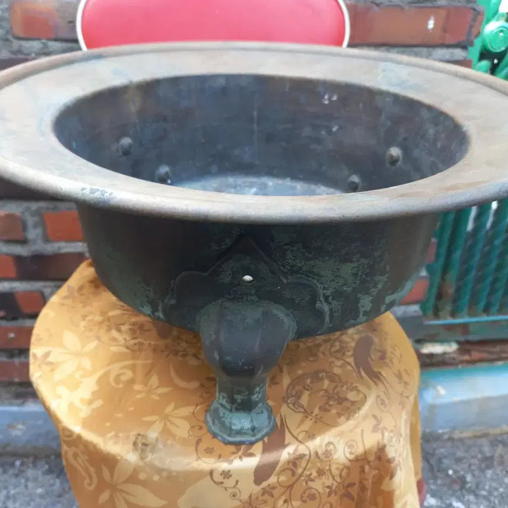 [BUNJANG] Antique Brass Brazier - Over 100 Years Old / 놋쇠 옛날 화로 약100년이 넘네요