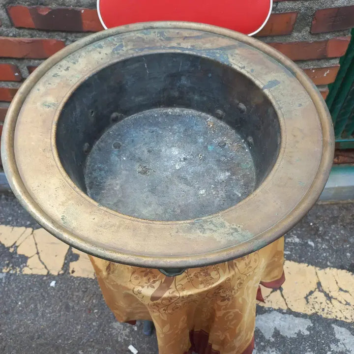 [BUNJANG] Antique Brass Brazier - Over 100 Years Old / 놋쇠 옛날 화로 약100년이 넘네요
