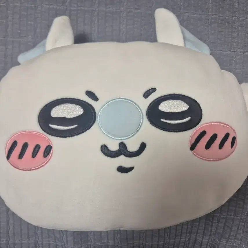 [BUNJANG] Chiikawa Momonga Sleeping Cushion Face Plush Doll / 치이카와 먼작귀 모몽가 핸드워머 낮잠 쿠션 얼굴 인형