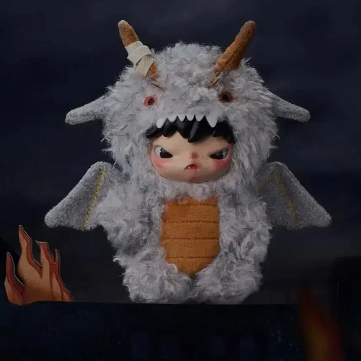 [BUNJANG] Pop Mart Hirono City Wanderer Misty Traveler Grey Dragon / 팝마트 히로노 안개속여행자 회색용