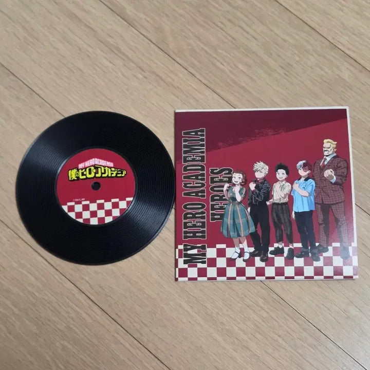 [BUNJANG] American Retro Record Style Coaster Set - My Hero Academia / 아메리칸레트로 레코드풍 코스터 우라라카 오챠코 바쿠고 카츠키 미도리야 이즈쿠 토도로키 쇼토 올마이트 나히아 히로아카 나의 히어로 아카데미아