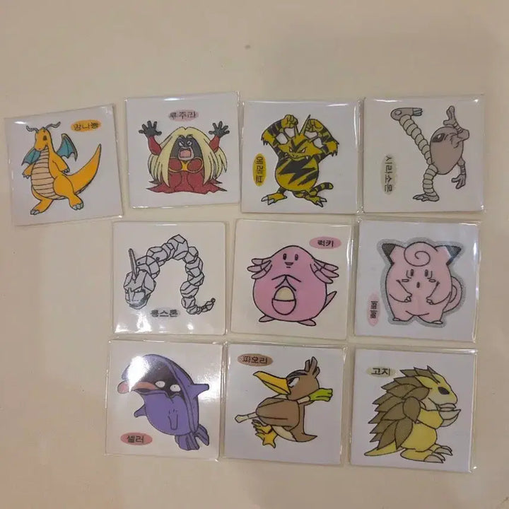 [BUNJANG] Pokemon Old Version Unpeeled Stickers / 포켓몬 구버전 안뗀씰 띠부띠부씰