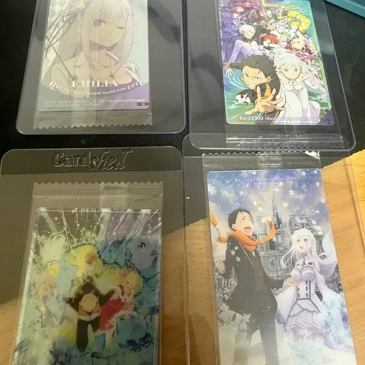 [BUNJANG] Re:Zero Wafer Card Bundle Set / 리제로 웨하스 4종일괄