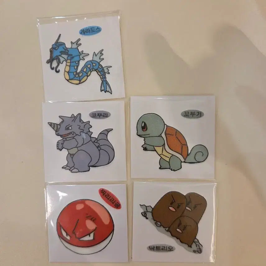 [BUNJANG] Pokemon Old Version Rare Stickers / 포켓몬 구버전 뗀씰 레어, 희귀씰