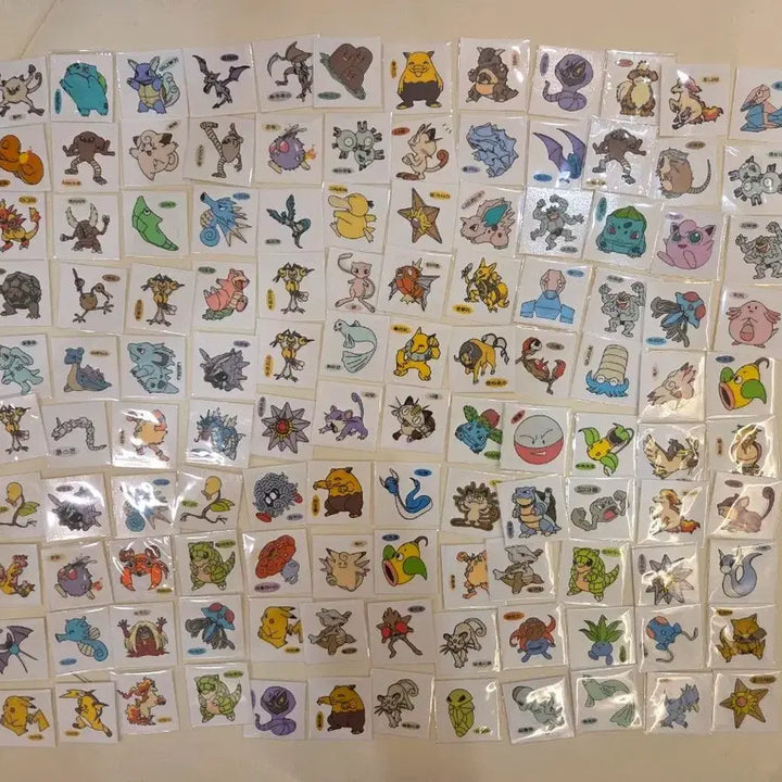 [BUNJANG] Pokemon Old Version Sticker / 포켓몬 구버전 뗀씰 띠부띠부씰