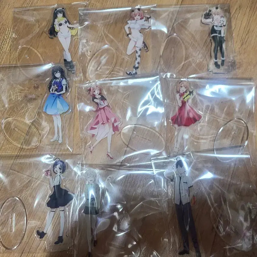 [BUNJANG] My Dearest Nine Types Acrylic Stand Set / 내청코 쿠지 아크릴 스탠드 9종 세트로 팝니다
