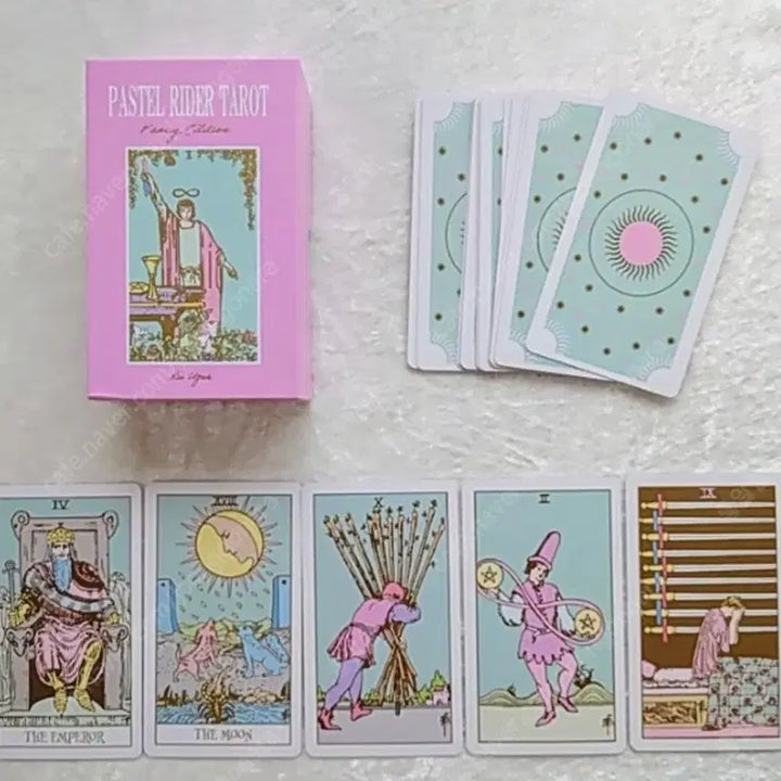 [BUNJANG] Pastellider Tarot Cards Blue Edge Case - Old Version (Pink Case) / [단 한개!! !마지막 할인!] 파스텔라이더 타로카드 블루엣지 케이스 구