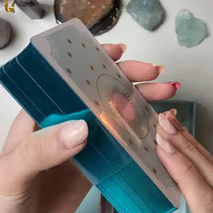 [BUNJANG] Pastellider Tarot Cards Blue Edge Case - Old Version (Pink Case) / [단 한개!! !마지막 할인!] 파스텔라이더 타로카드 블루엣지 케이스 구