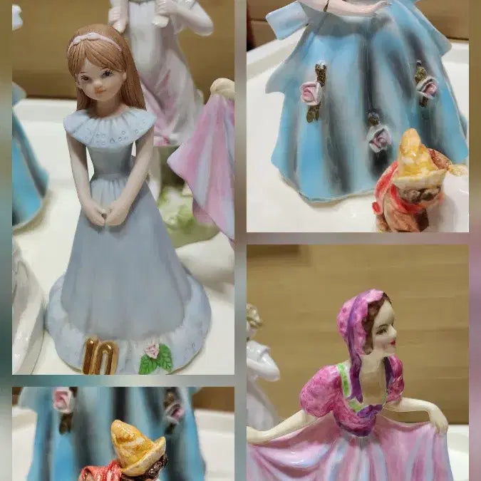 [BUNJANG] Vintage Handmade Figurines - Set of 5 / 빈티지 수공예 피겨린 5점일괄