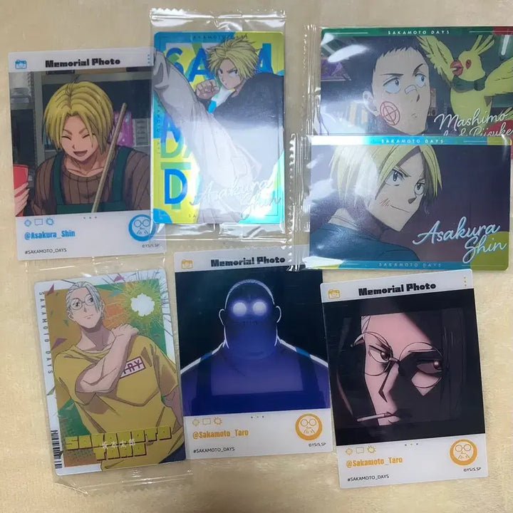 [BUNJANG] Sakamoto Days Taro Heisuke Memorial Wafers Card Bundle Set / 일괄) 사카모토 데이즈 신 타로 헤이스케 메모리얼 웨하스 카드