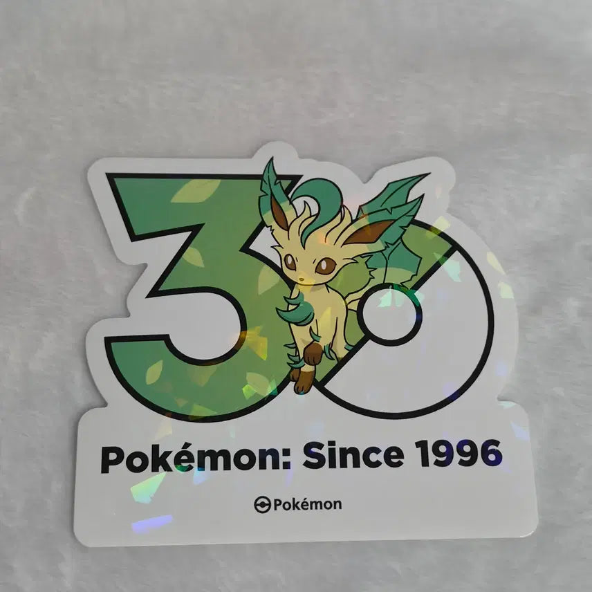[BUNJANG] Pokemon 30th Anniversary Logo Sticker Leafeon / 포켓몬 30주년 기념 로고 스티커 리피아 판매합니다!