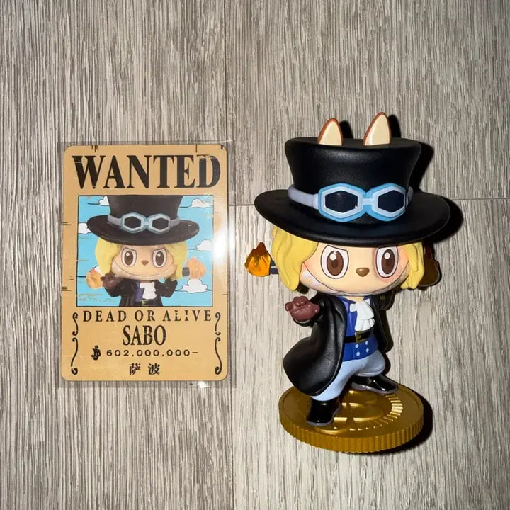 [BUNJANG] Pop Mart One Piece Sabo Labubu Figure / 팝마트 원피스 사보 라부부