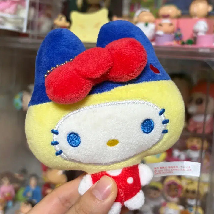 [BUNJANG] Hello Kitty Tamagotchi Mametchi Collaboration Plush Keychain / 헬로키티 다마고치 마메치 콜라보 인형 키링