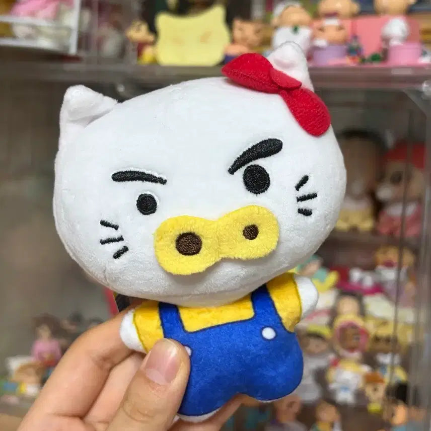 [BUNJANG] Hello Kitty x Buriburi Daema Wang Collaboration Plush Keychain / 헬로키티 부리부리대마왕 콜라보 인형 키링