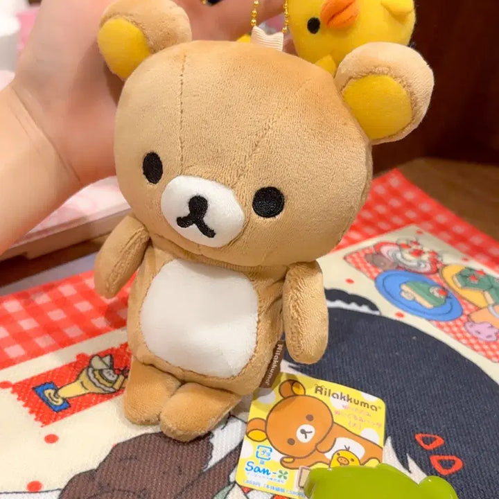 [BUNJANG] San-X Rilakkuma Kiiroitori "Shopping Basket" Charm / 고전 산엑스 리락쿠마 키이로이토리 인형 장바구니 키링