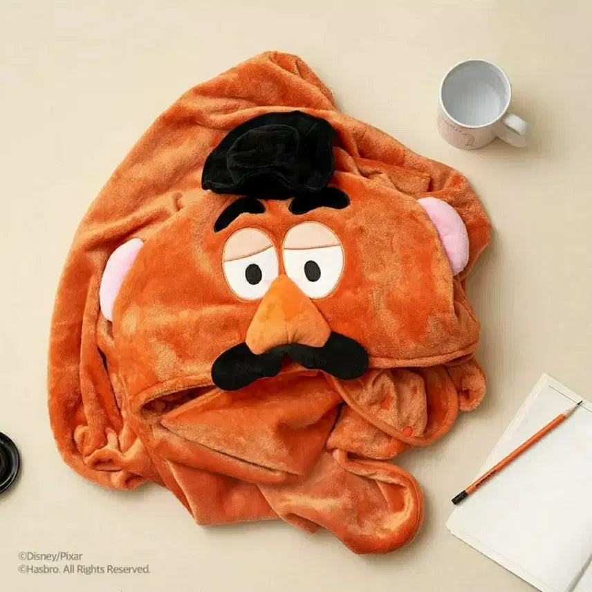 [BUNJANG] Disney Pixar Toy Story Potato Head Hooded Blanket / 토이스토리 포테이토헤드 후드담요