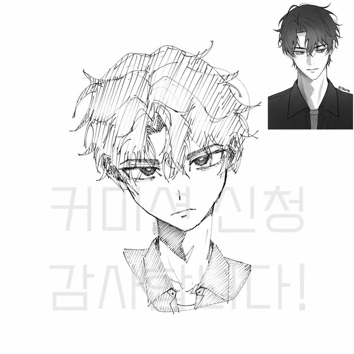 [BUNJANG] Character Sketch Commission (Headshot) / 낙서타입 두상 그림 커미션