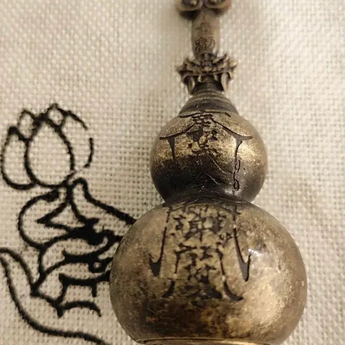 [BUNJANG] Brass Ceramic Vase / 도기 황동 호리병 7. 2cm
