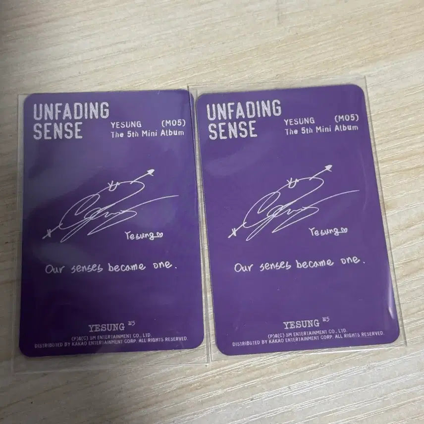 [BUNJANG] YESUNG Photocard Set / 예성 포카 2장