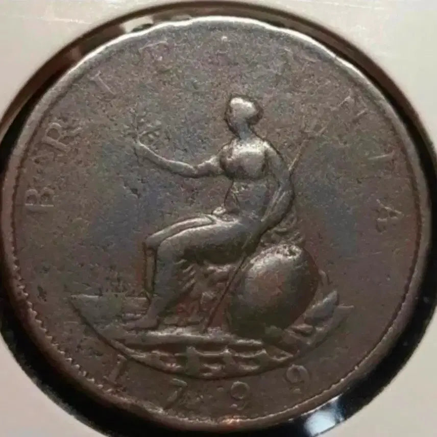 [BUNJANG] George III 1799 Halfpenny Coin / 영국  조지3세 1799년 1/2페니.외국주화 주화 화폐 동전