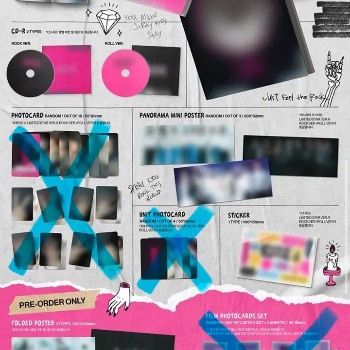 [BUNJANG] Stray Kids Seungmin ROCK Unsealed Album / (일괄) 스키즈 락 개봉 앨범 포스트카드 승민 개봉 앨범