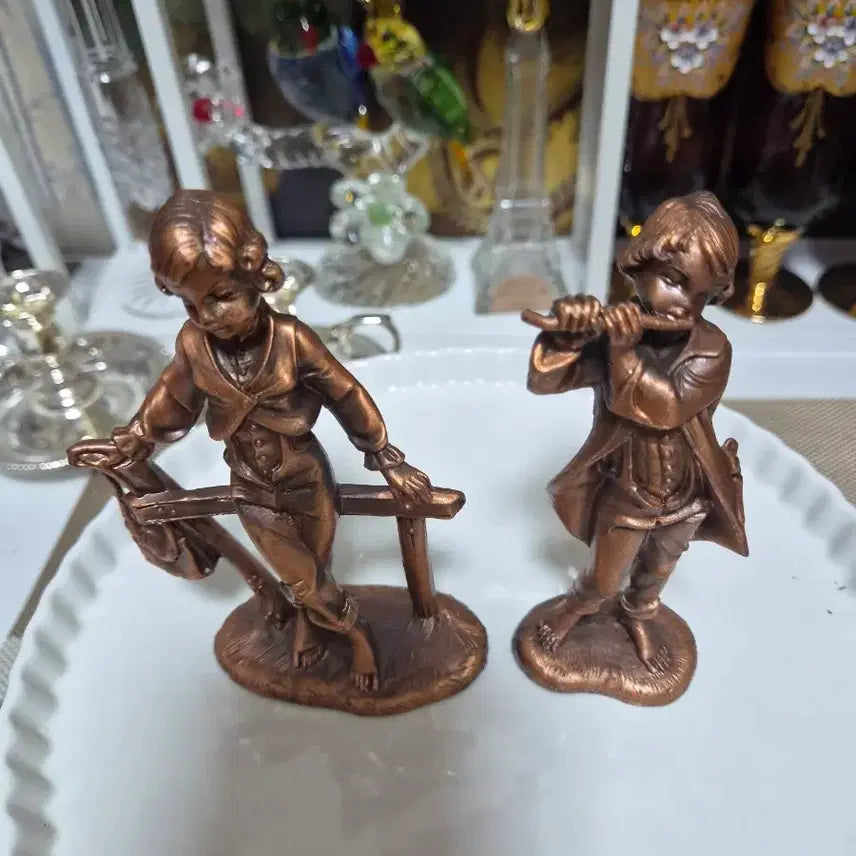 [BUNJANG] Antique Brass Interior Decor Set (2 Pieces) / 앤틱 황동 인테리어소품2p