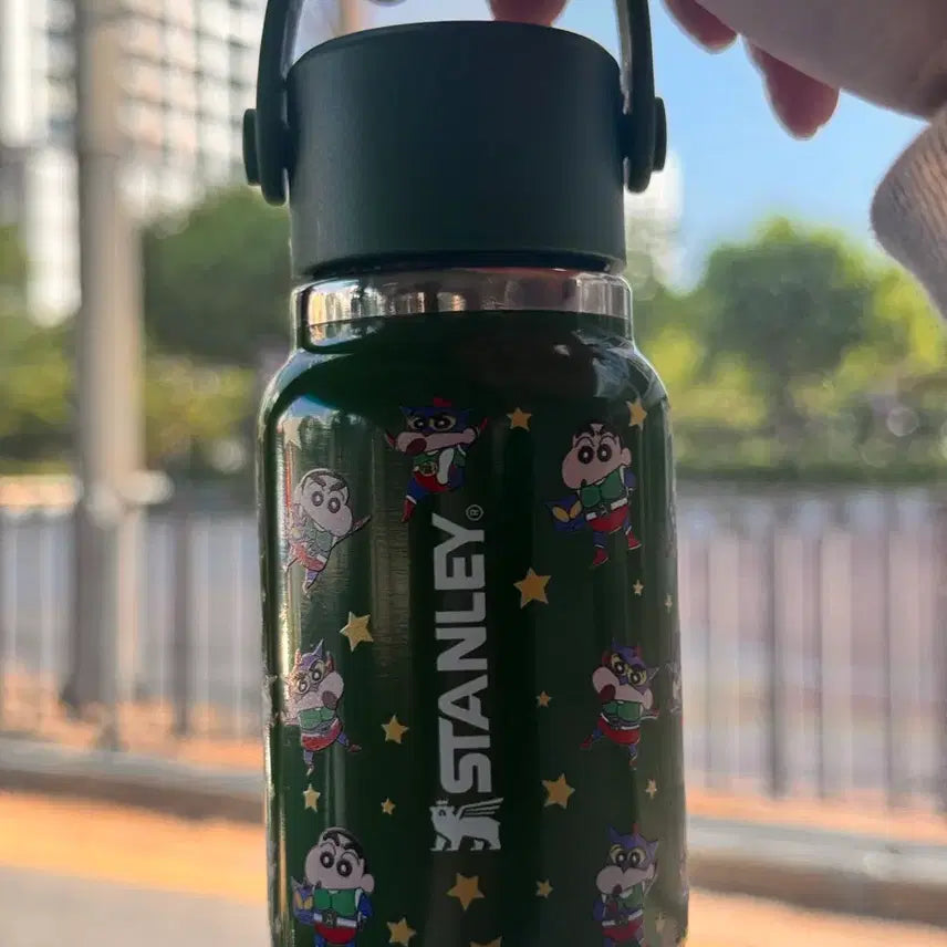 [BUNJANG] Stanley Crayon Shin-chan Collaboration Tumbler Green / 스탠리 신짱구 콜라보 텀블러 그린 스텐