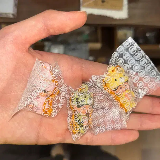 [BUNJANG] Monchhichi Vintage Keychain Leopard Pattern / 몬치치 고전키링
