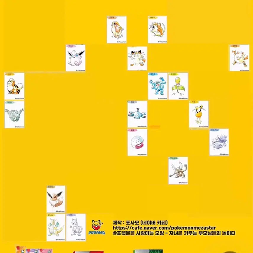 [BUNJANG] Pokemon Bandai Sticker Art Set (83 Variants) / 포켓몬 띠브실 아트웍 83종