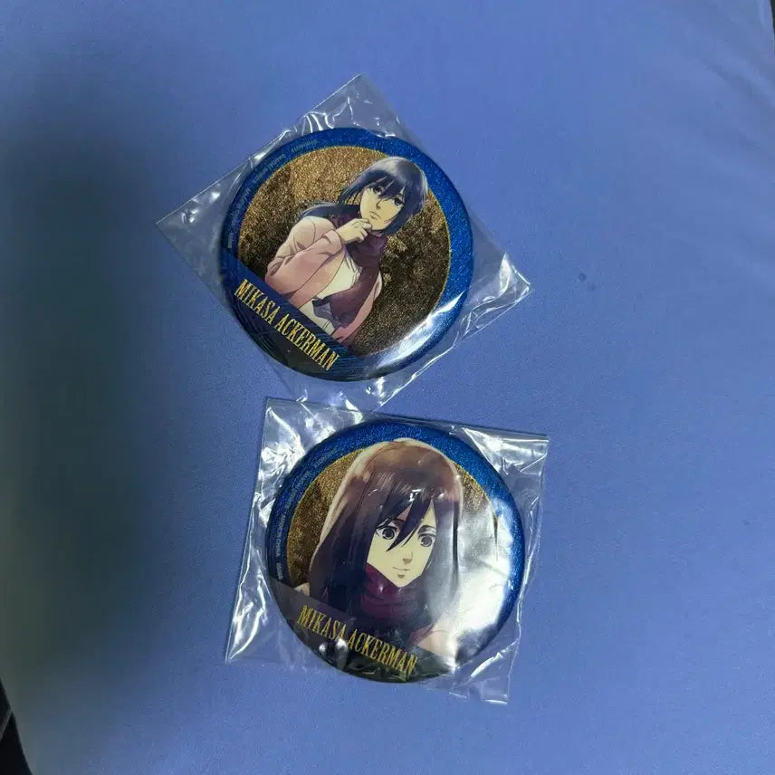[BUNJANG] Attack on Titan Mikasa Can Badge Bundle Set / 진격의거인 진격거 쿠지 g상 미카사 캔뱃지 일괄