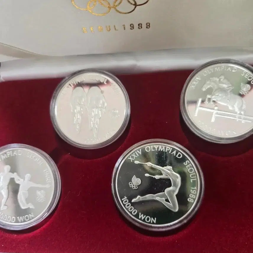 [BUNJANG] Seoul Olympics Commemorative Silver Coin Set (4 x 1oz) / (4온스) 서울 올림픽 기념 4종세트