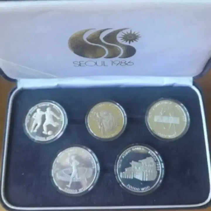 [BUNJANG] 1986 Seoul Asian Games Commemorative Coin 5-Coin Set / 1986 서울 아시안게임 기념주화 5종세트