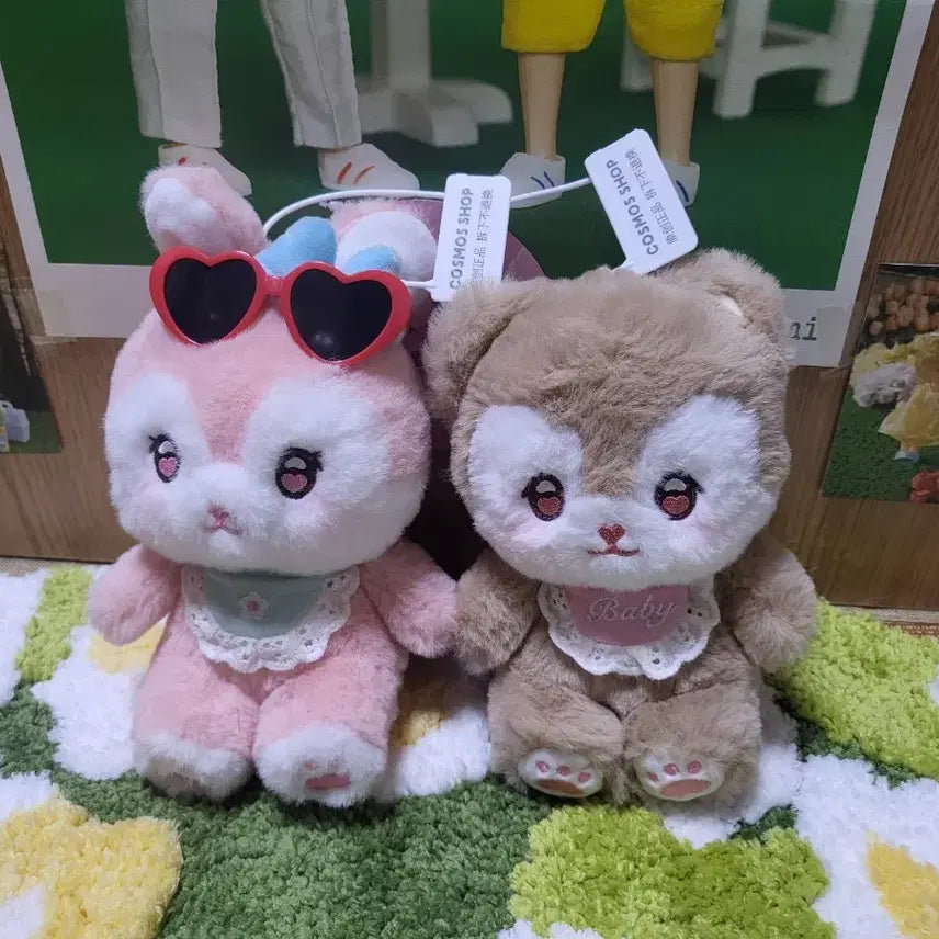 [BUNJANG] Cute Rabbit Bear Plush Set / 귀여운 토끼 곰인형 일괄 택포