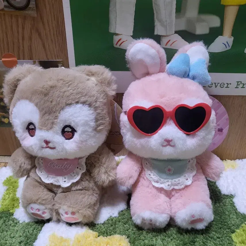 [BUNJANG] Cute Rabbit Bear Plush Set / 귀여운 토끼 곰인형 일괄 택포