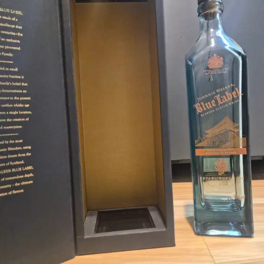 [BUNJANG] Johnnie Walker Blue Label Bottle Case Edition Empty Bottle / 조니워커 블루라벨 양주 케이스 에디션 공병입니다