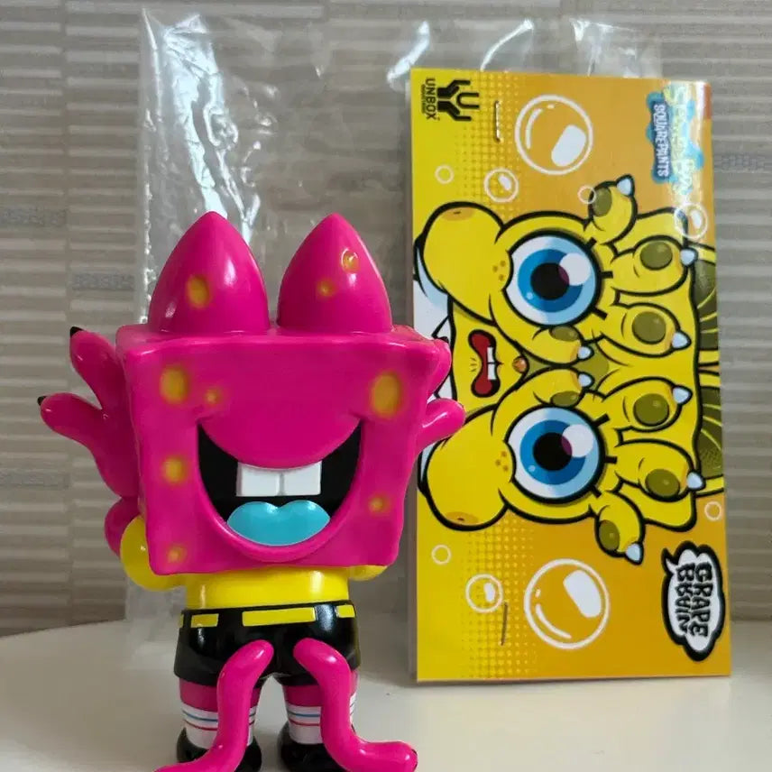 [BUNJANG] Grape Brain Spongebob Sofubi Art Toy / 그레이프 브레인 스폰지밥 소프비 아트토이 sofubi grapebrain