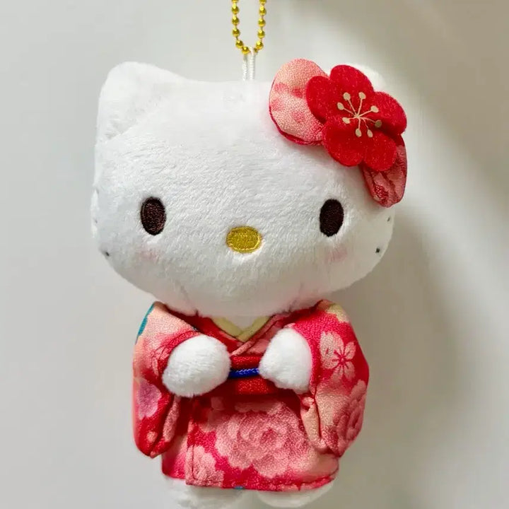 [BUNJANG] Hello Kitty Kimono Keychain Plush Doll / 18일 오늘까지 판매)정품산리오 기모노 키티 키링 인형