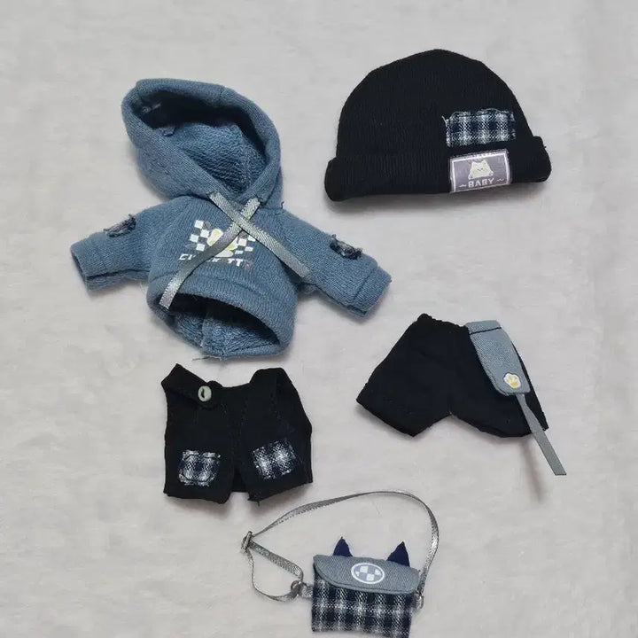 [BUNJANG] Obitsu 11 Hood &amp; Beanie Set / 오비츠11 인형옷 후드 비니세트 OB11