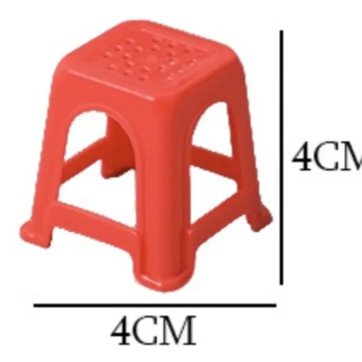 [BUNJANG] Miniature Round Table Set with 4 Chairs / [미니어처] 원형 테이블 세트 (의자4개,테이블1개)미니어처