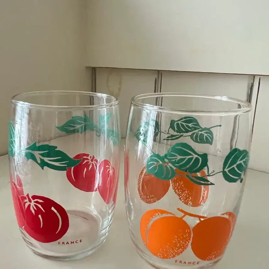 [BUNJANG] French Vintage Mini Glass Set (2 pcs) / 프랑스 빈티지 미니글라스잔 2p