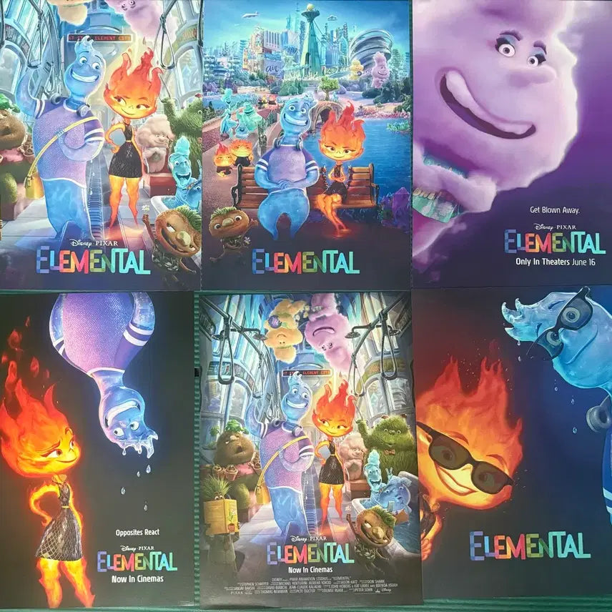 [BUNJANG] Elemental Movie Poster / 영화 엘리멘탈 포스터 팝니다