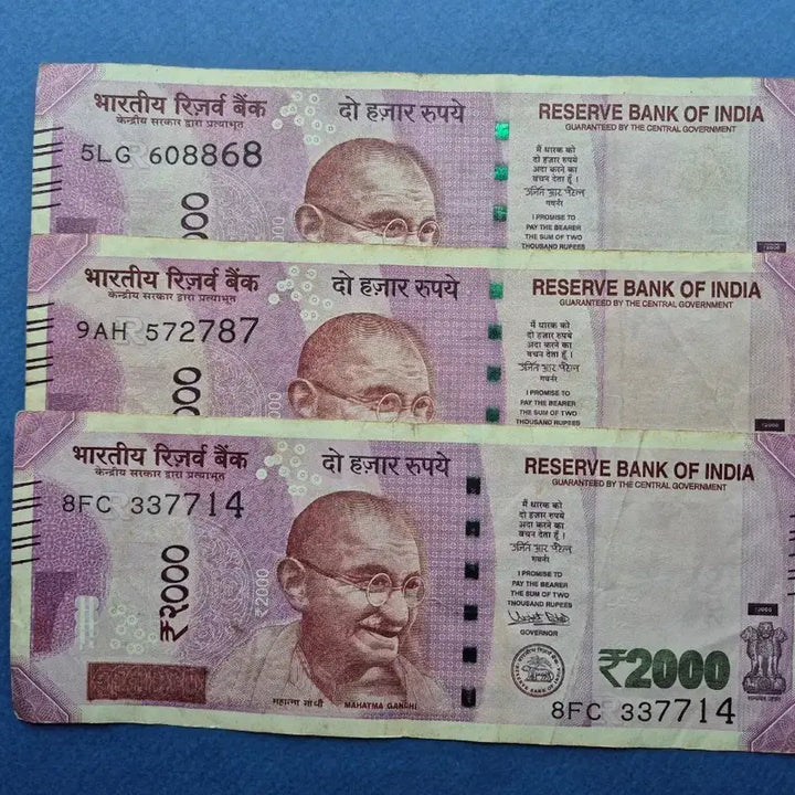 [BUNJANG] India 2,000 Rupee Banknote (2016-2017 Issue) / 인도 2,000 루피 지폐 미품 +