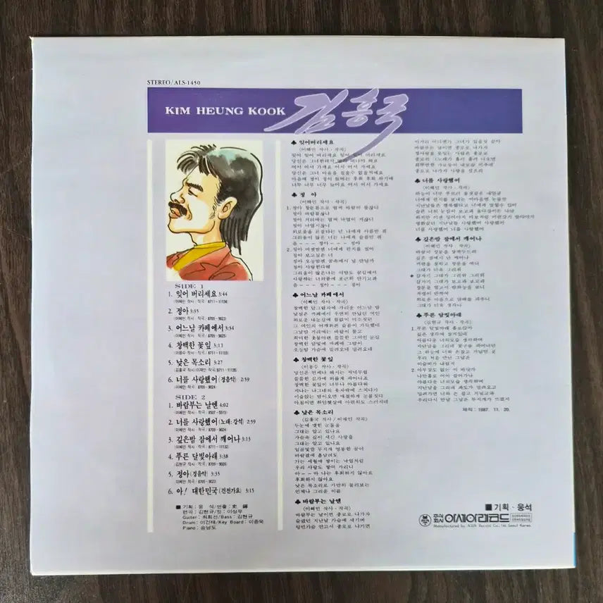 [BUNJANG] Kim Heung-gook "Forget It" LP Record / LP 김흥국- 잊어버리세요 /정아